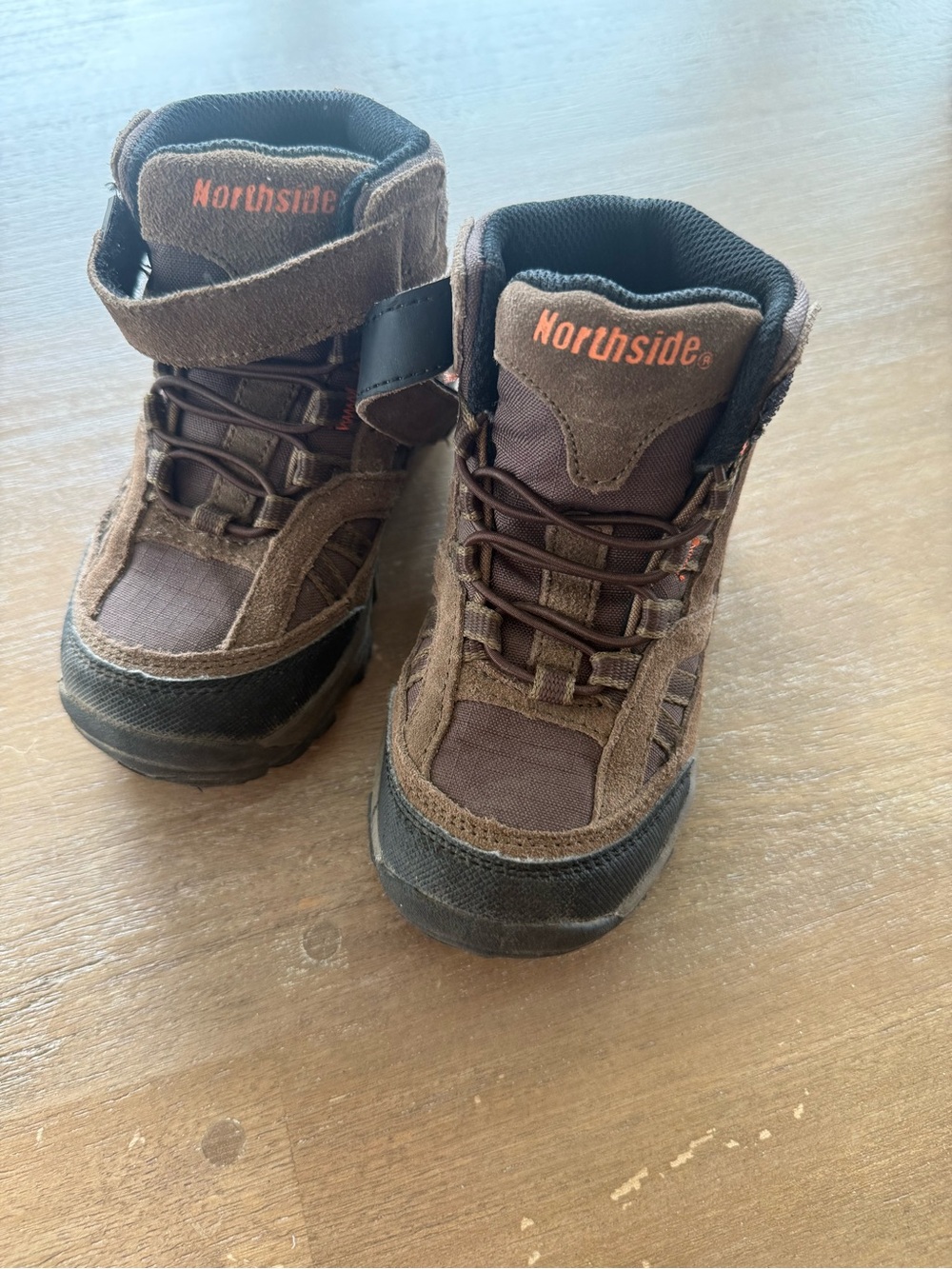 Northside Brown & Black Kids Hiking Boots